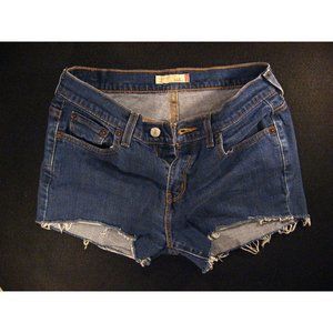 LEVIS 515 CUTOFF JEAN SHORTS Womans W 29 measured Denim Daisy Dukes Tag 6M